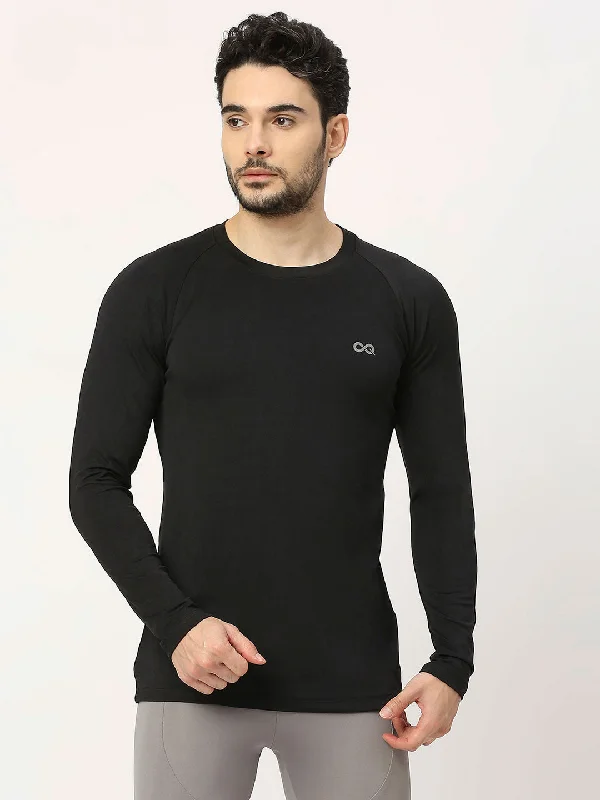 T-Shirt For Exclusive Fan Apparel-Men's Long Sleeve Sports T-Shirt - Black