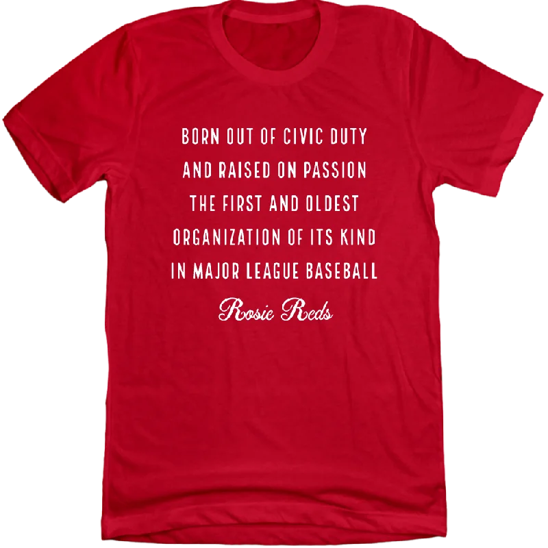 T-Shirt For Special Limited Edition Orders-Rosie Reds Motto