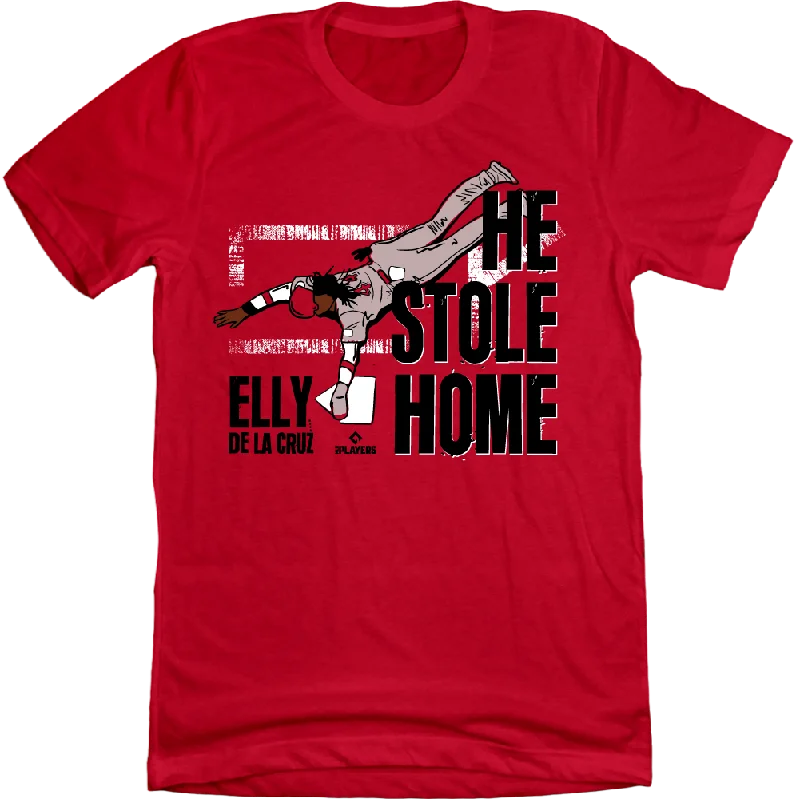 T-Shirt For Game Day Supporter Gear-Elly De La Cruz - He Stole Home!