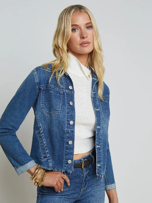 Jackets For Personalized Event Merchandise-Janelle Denim Jacket