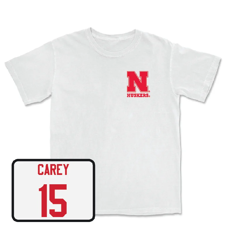 T-Shirt For Player And Team Apparel-Baseball White Comfort Colors Tee - Dylan Carey