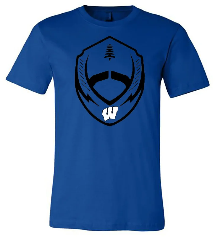 T-Shirt For Official Sports Events-Windsor - Football Shield - Royal (Tee/DriFit/Hoodie/Sweatshirt)