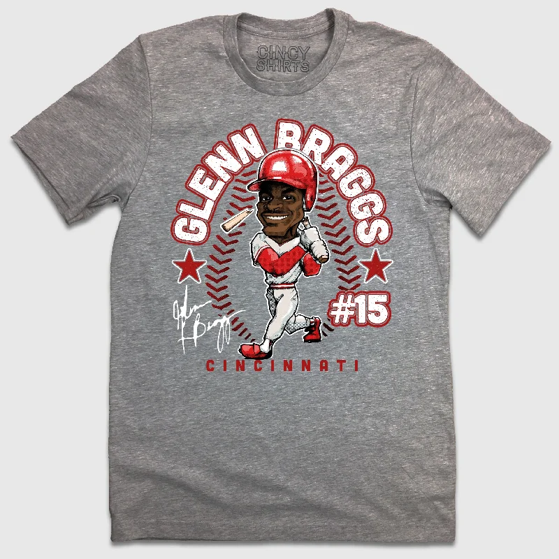 T-Shirt For Group Team Apparel Customization-Glenn Braggs Hall Of Heroes Grey