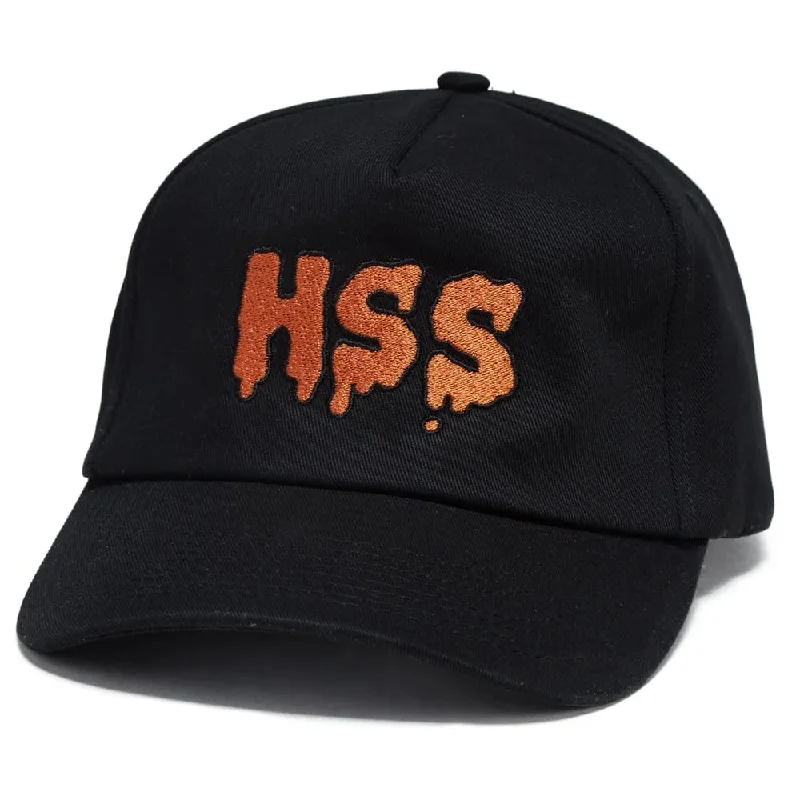 Hat For College Merchandise Sales-Halloween Stickers Skateboards Drip Logo Hat - Black