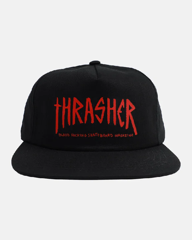 Hat For Custom School Spirit Gear-Thrasher Magazine x Toy Machine Scratch Hat - Black