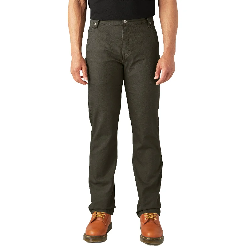 Pants With Personalized Player Patches-Dickies Flex Regular Fit Carpenter Pants Stonewashed Moss Green