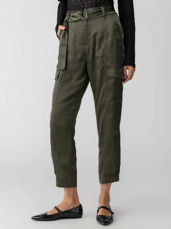 Pants For Limited-Time Fan Gear-Classy Cargo Standard Rise Trouser Dark Olive