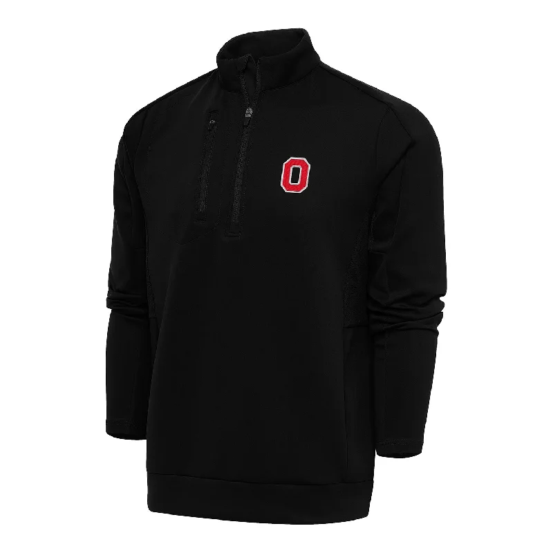 Jackets For Player Number Customization-Ohio State Buckeyes Generation 1/4 Zip Black Pullover Jacket