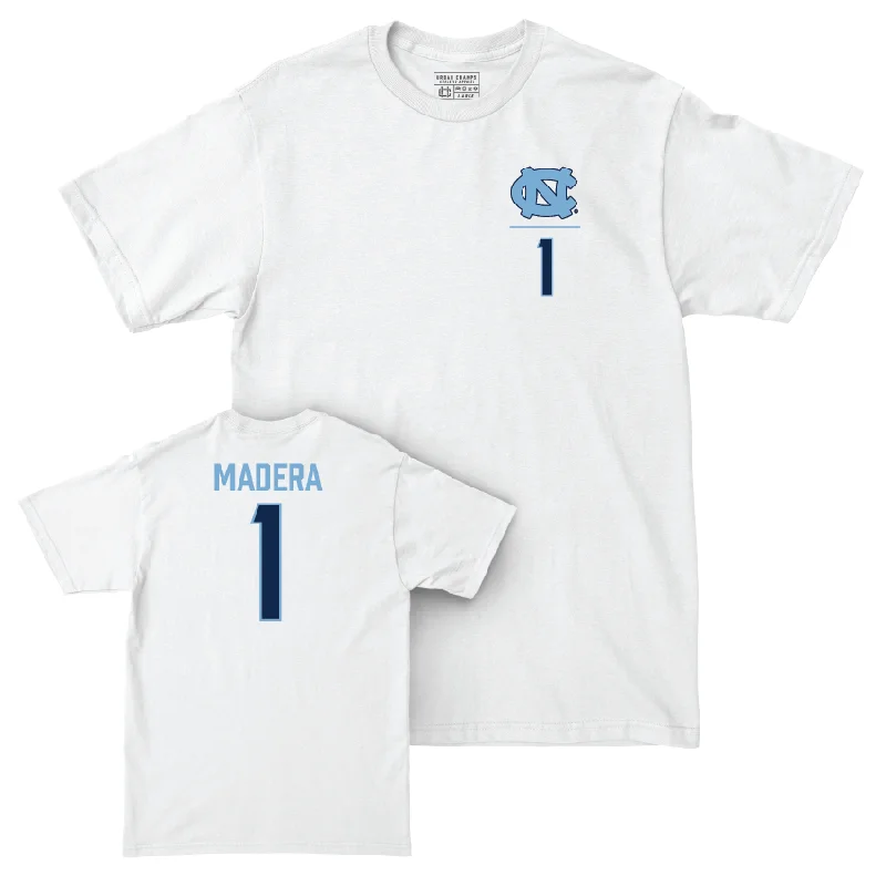 T-Shirt For Special Team Gifts-UNC Baseball White Logo Comfort Colors Tee  - Alex Madera