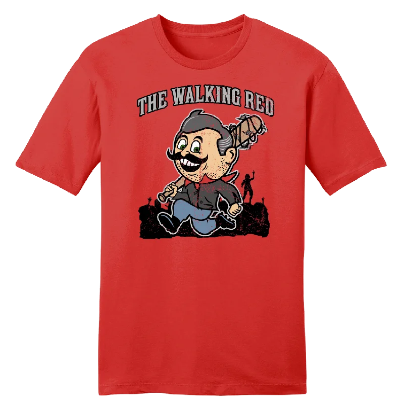 T-Shirt With Custom Fan Designs-The Walking Red