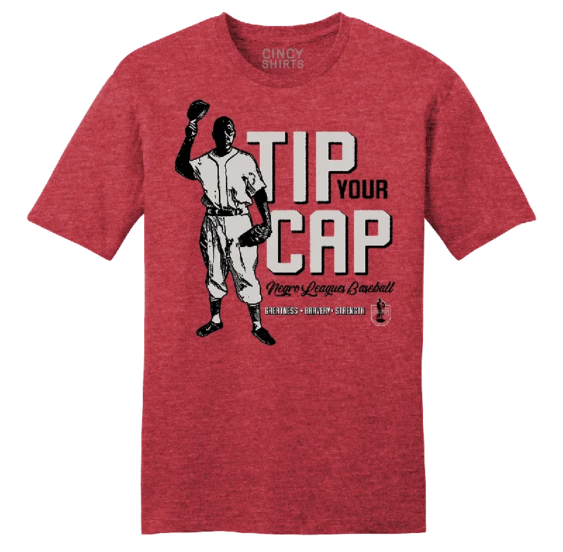 T-Shirt For Custom School Gear-Tip Your Cap - 100 Years Negro League Baseball