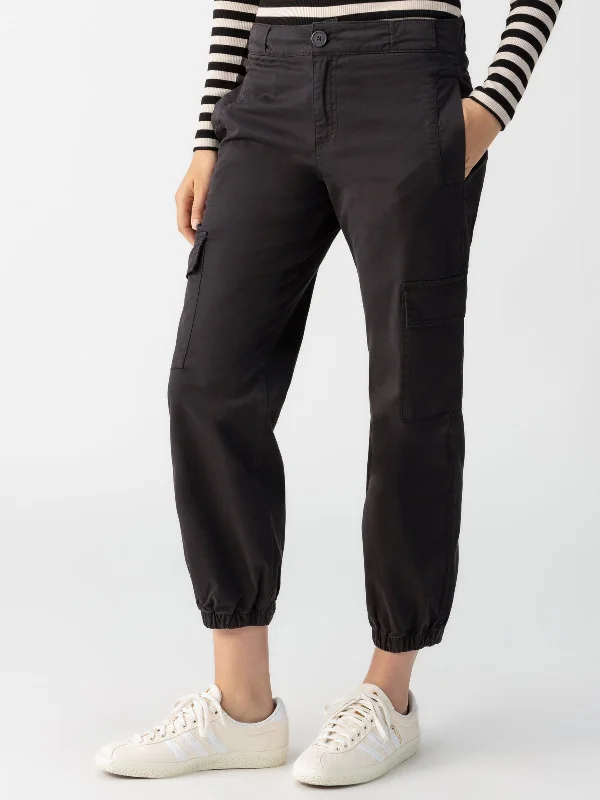 Pants For Personalized Fan Apparel-Take Over Jogger Mid-Rise Pant Black