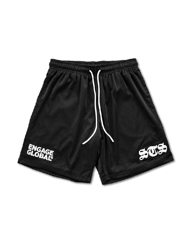 Shorts For College Customization-Set The Standard Mesh Shorts (Black)