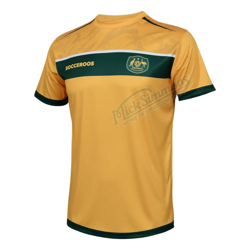 T-Shirt For Adults-Official Australia Socceroos Kids Supporter T-Shirt Football Soccer