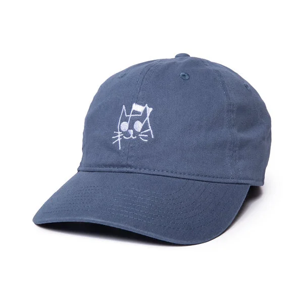 Hat For Custom Apparel Fundraisers-The Quiet Life Skating Cat Dat Hat - Slate Blue