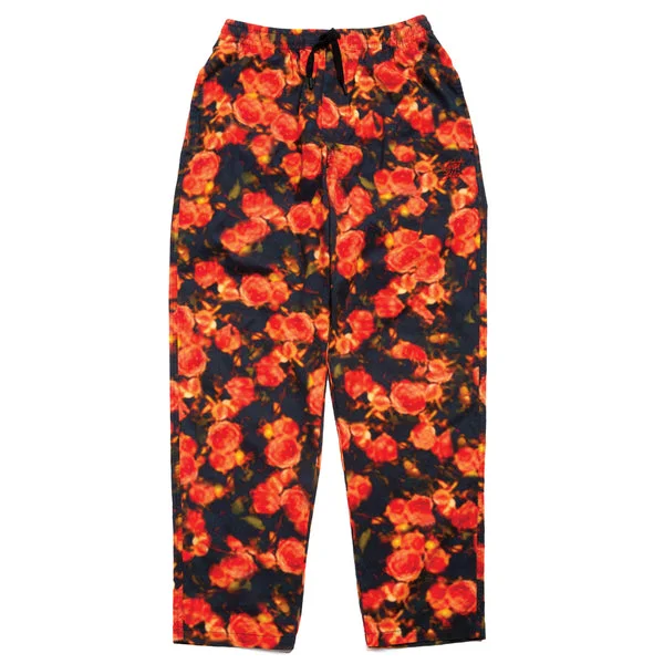 Pants For College Event Customization-The Quiet Life Rose Pants - Black Red