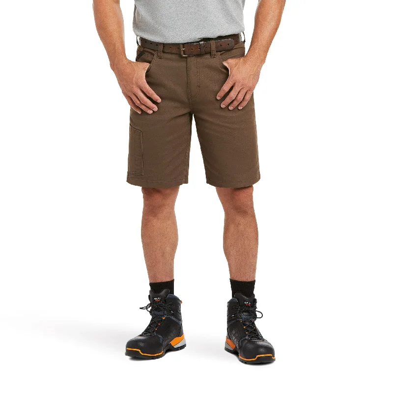 Shorts For Fan Merchandise-Ariat Men's Rebar DuraStretch Made Tough 10" Shorts_Wren