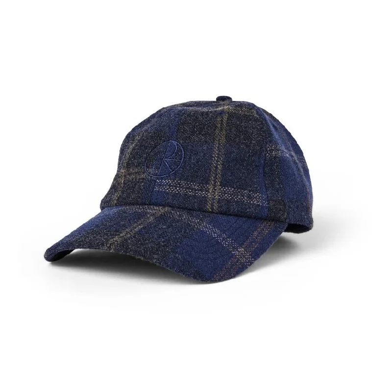 Hat With Custom Numbering-POLAR WOOL STROKE LOGO HAT - BLUE