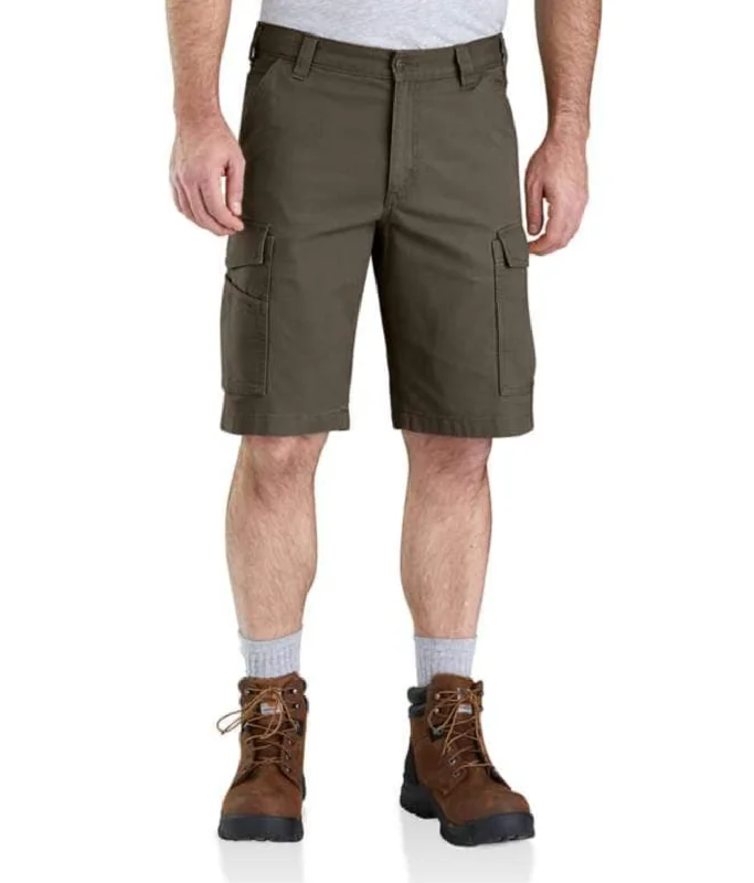 Shorts For Fan Gifts-Carhartt Men's Rugged Flex® Relaxed Fit Canvas Cargo Work Short_Tarmac