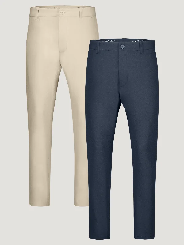 Pants For Custom Event Orders-Stretch Tech Pant Neutrals 2-Pack