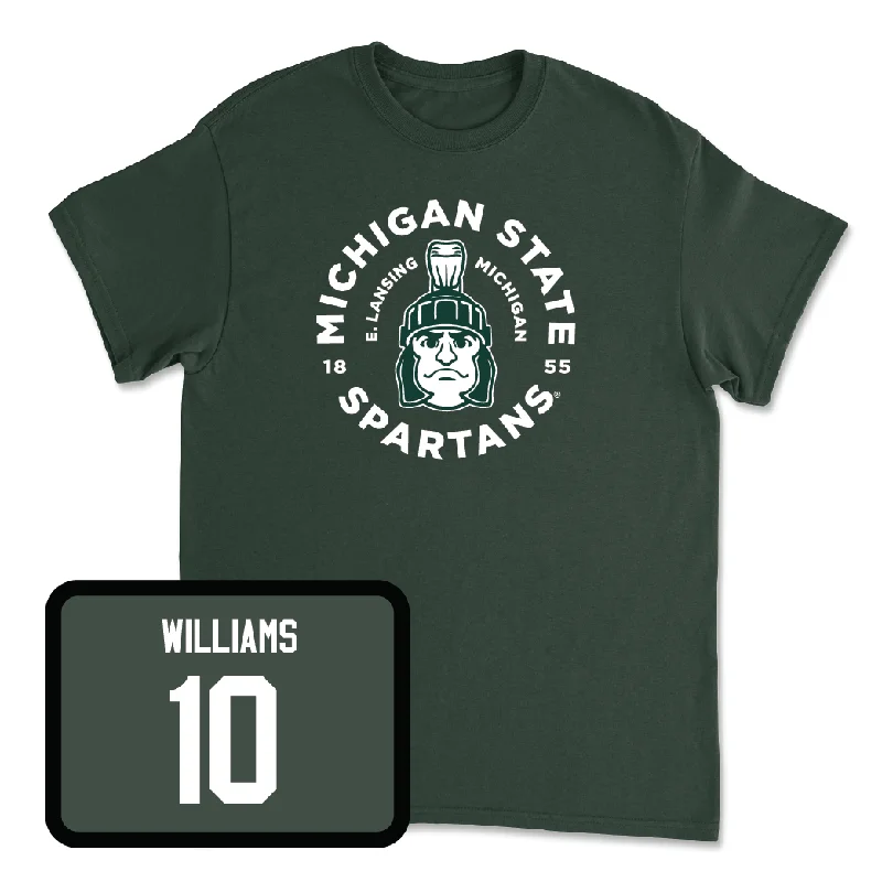 T-Shirt For Custom Fan Clothing-Green Baseball East Lansing Tee - Nick Williams