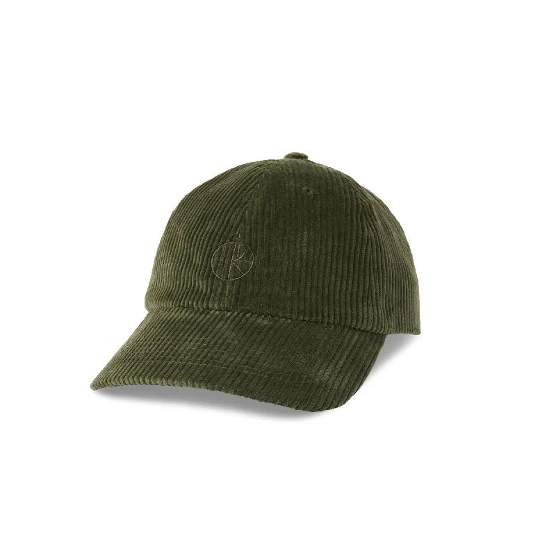 Hat For Personalized Fan Gear-POLAR SKATE CO. - "CORD" SAI CAP (UNIFORM GREEN)