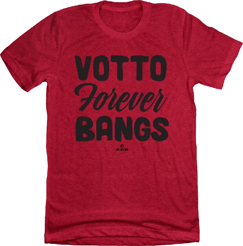 T-Shirt With Custom Player Design-Votto Forever Bangs