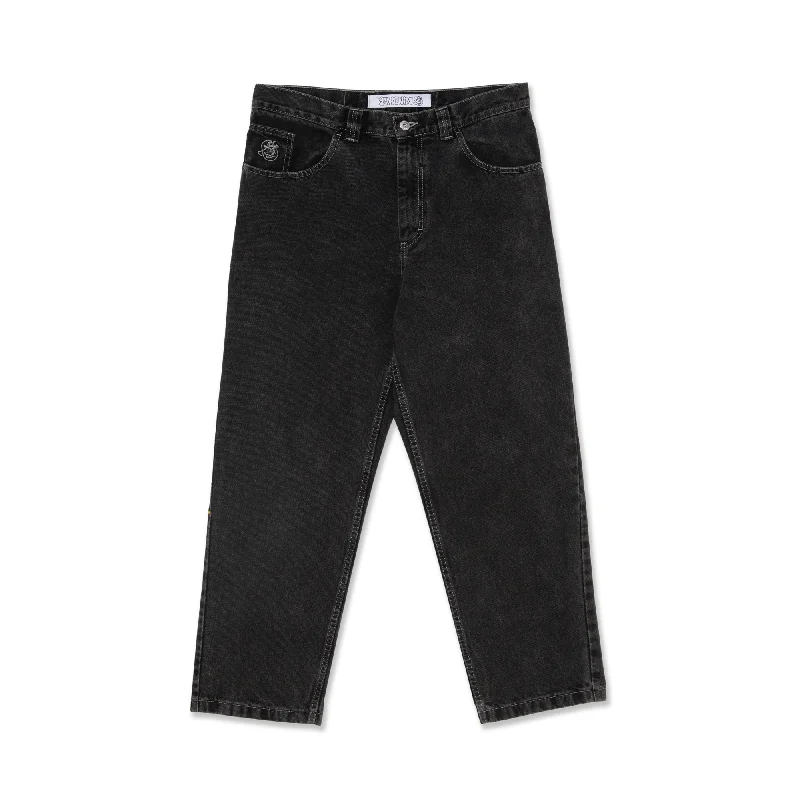 Pants For Tournament Teams-Polar Skate Co. '93 Denim - Silver Black