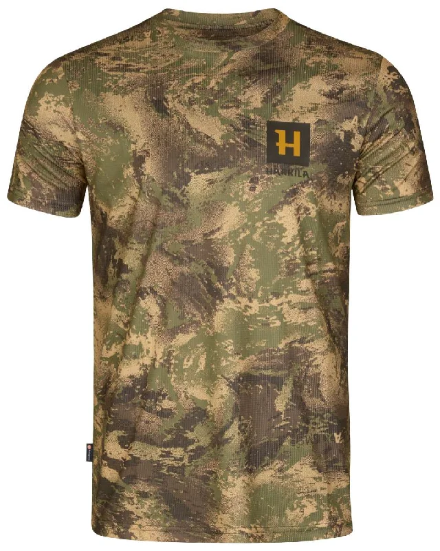 T-Shirt For College Merchandise Sales-Harkila Deer Stalker Camo Short Sleeve T-Shirt