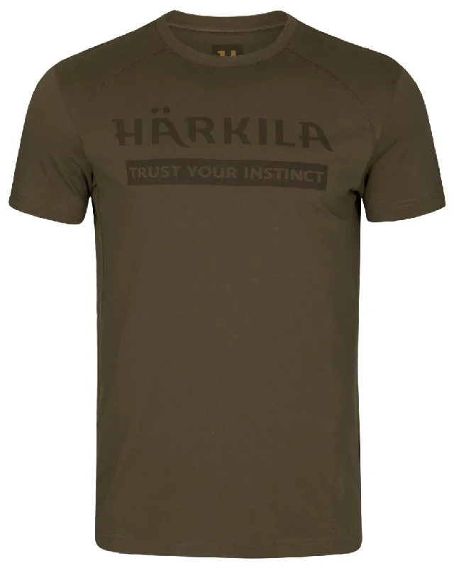 T-Shirt For Player And Team Apparel-Harkila Logo Short Sleeve T-Shirt