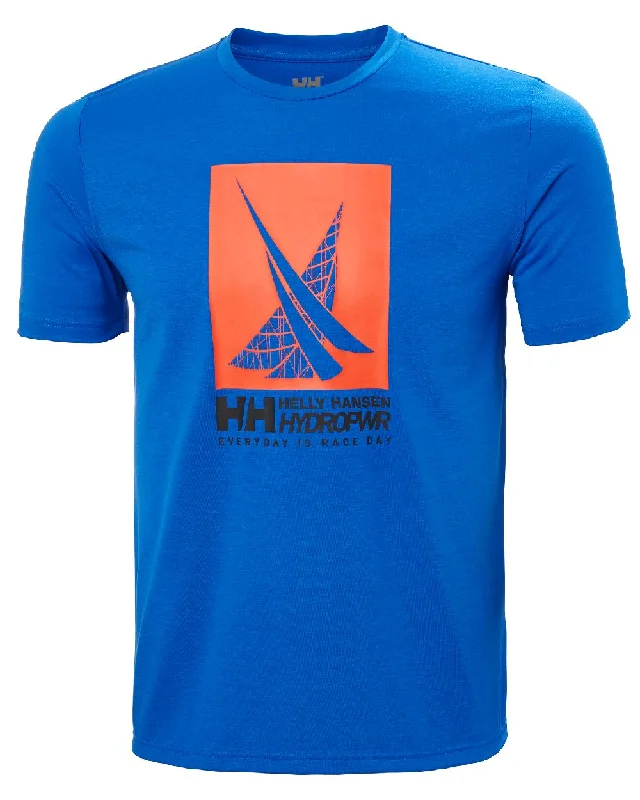 T-Shirt For Custom Team Orders And Gifts-Helly Hansen Mens HP Race Sailing Graphic T-Shirt