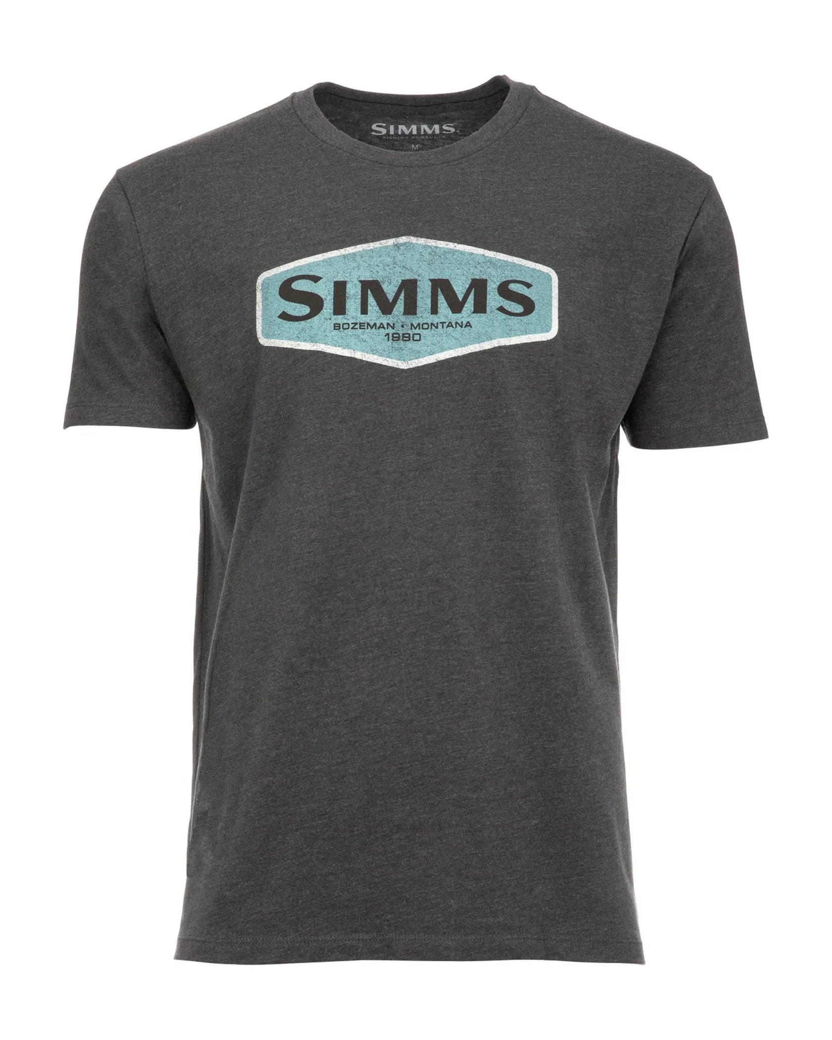 T-Shirt With Custom Player Numbers-Simms M's Logo Frame T-Shirt