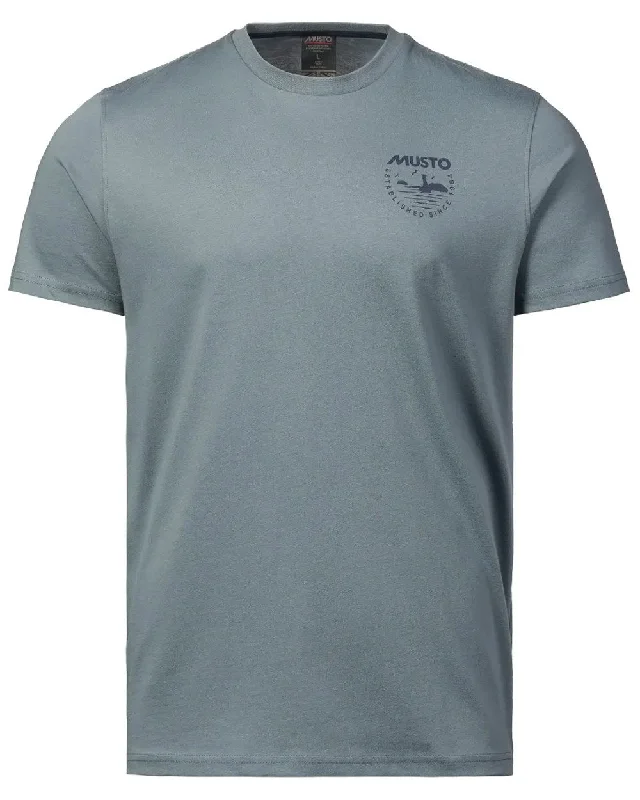 T-Shirt For Promotional Custom Orders-Musto Mens Marina Short Sleeve T-Shirt