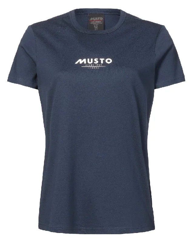 T-Shirt For Softball And Baseball Teams-Musto Womens Marina Short Sleeve T-Shirt